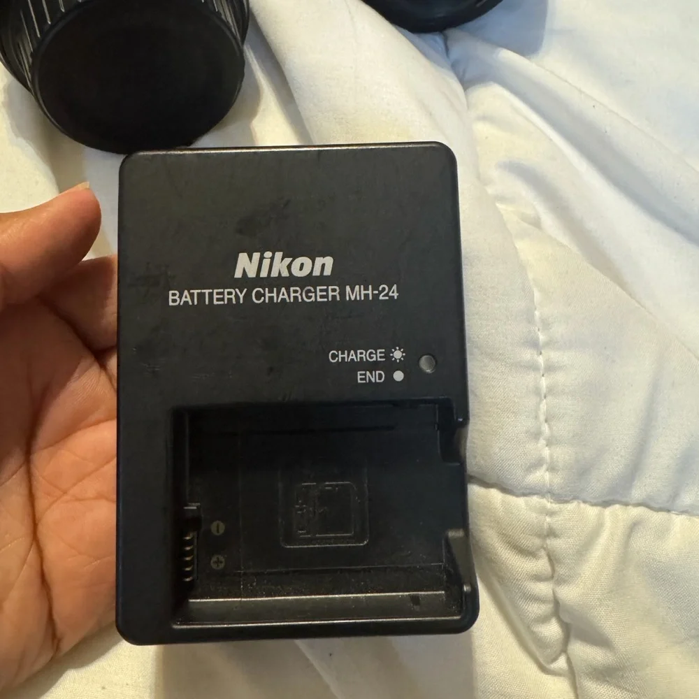 Nikon D3200 Black and Silver DSLR Camera